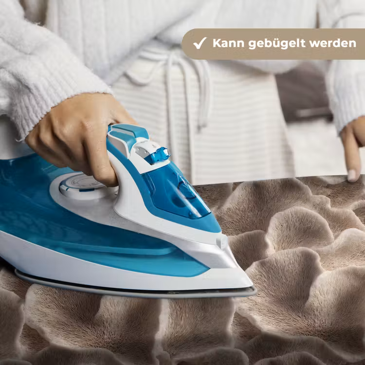 Waaiervorm - Beige - Vezel textuur Wandkleed katoen klein 269 -tsfeer9_DE