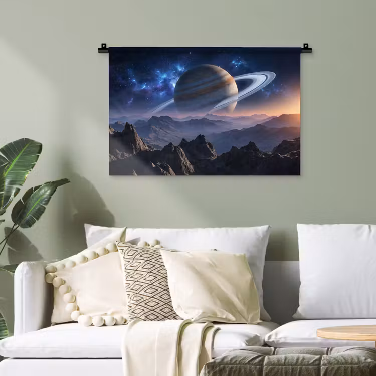 Fantasy - Kosmos - Landschap Wandkleed katoen klein -sfeer7