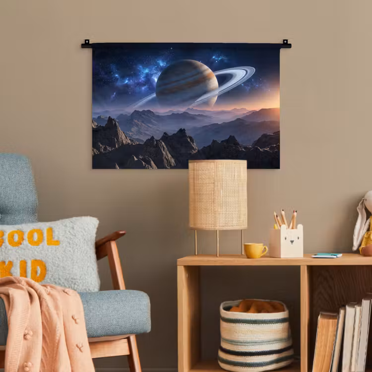 Fantasy - Kosmos - Landschap Wandkleed katoen klein -wsfeer4_kind