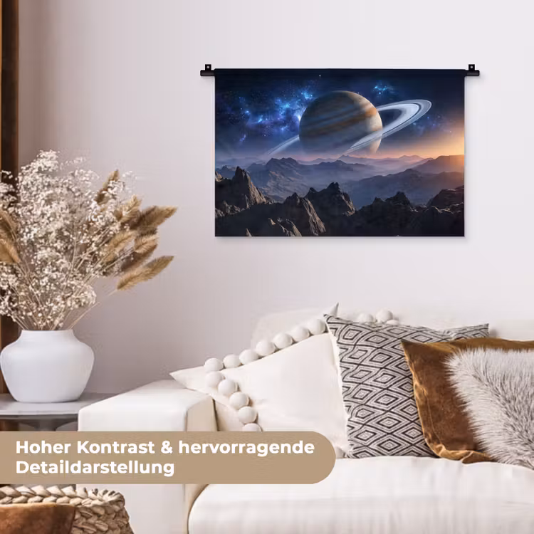 Fantasy - Kosmos - Landschap Wandkleed katoen klein -tsfeer1_DE