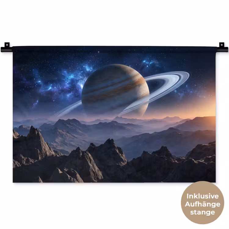 Fantasy - Kosmos - Landschap Wandkleed katoen klein -t3d_DE
