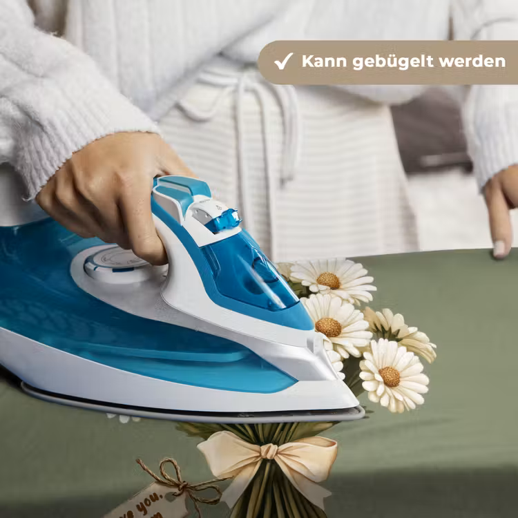 Lint - Boeket - Groen - Quote Wandkleed katoen klein -tsfeer9_DE