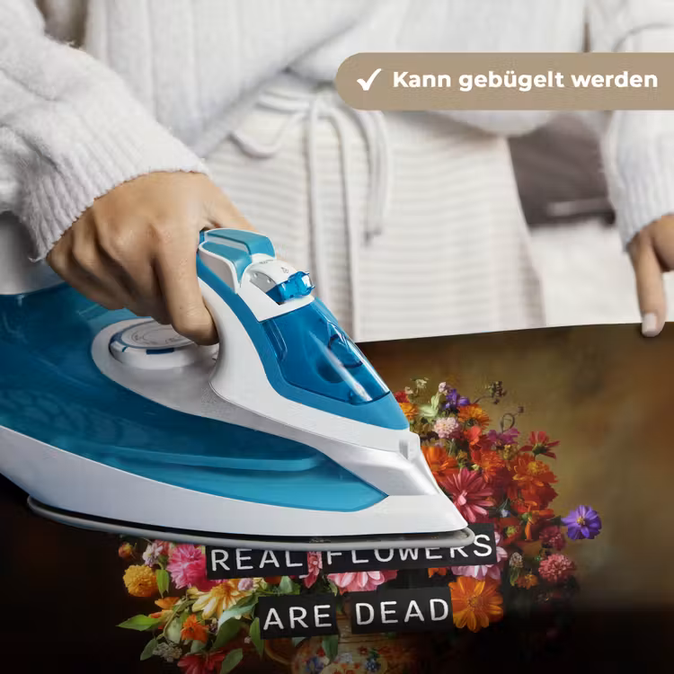 Kleur - Bloemen - Vintage - Bloemenvaas Wandkleed katoen klein -tsfeer9_DE