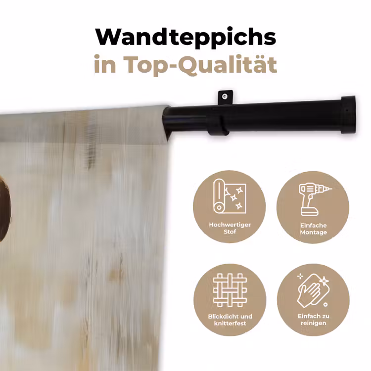Verf - Goud - Bestek Wandkleed katoen klein -tsfeer2_DE