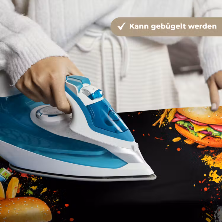 Fastfood - Graffiti - Hamburger - Eten - Modern Wandkleed katoen klein -tsfeer9_DE