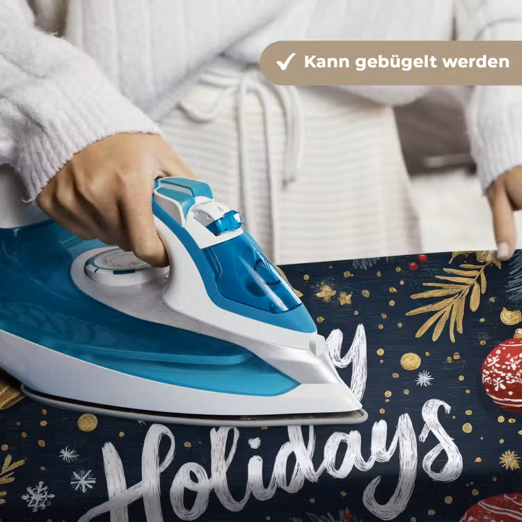 Feestelijk - Kerstgroet - Kleurrijk Wandkleed katoen klein -tsfeer9_DE