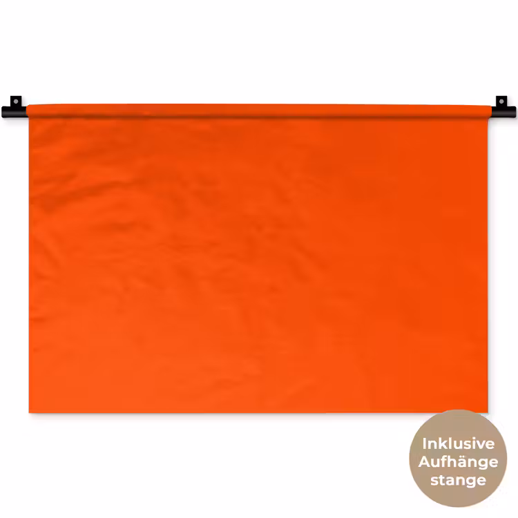 Fiery - Tangerine - Oranje Wandkleed katoen klein 269 -t3d_DE