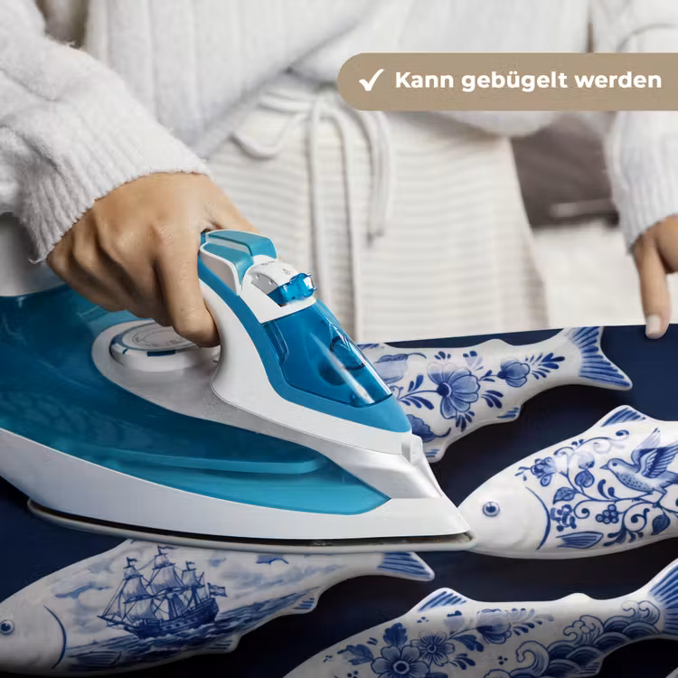 Vissen - Delfts - Blauw - Keramiek Wandkleed katoen klein -tsfeer9_DE