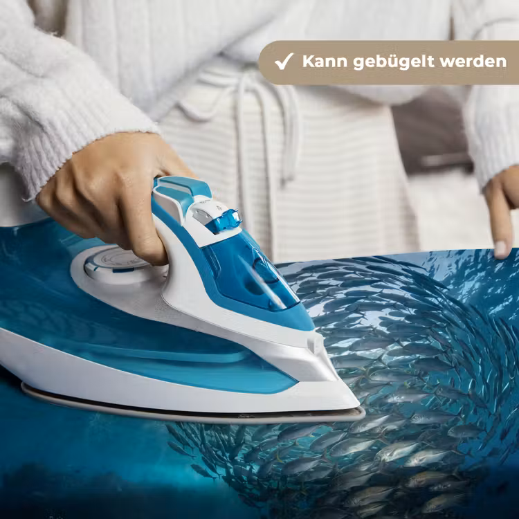 Vis - School - Oceaan - Natuur - Blauw Wandkleed katoen klein -tsfeer9_DE