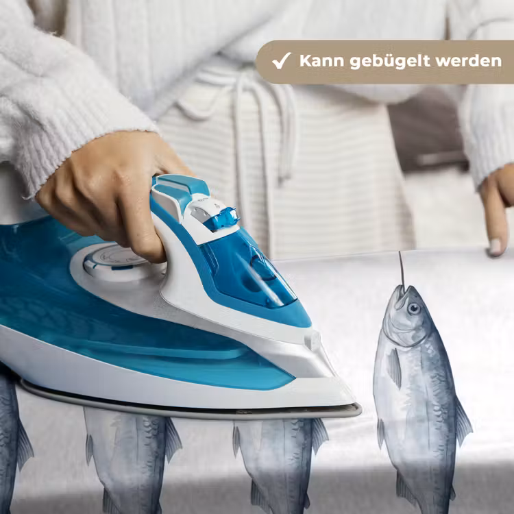 Vissen - Illustratie - Delfts - Blauw Wandkleed katoen klein -tsfeer9_DE