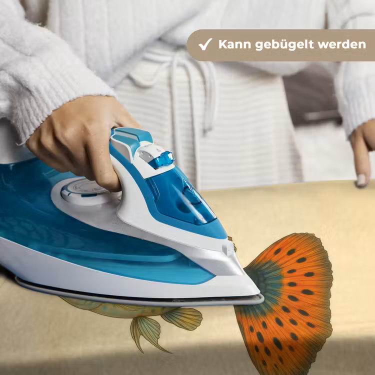 Vis - illustratie - Stippen - Oranje Wandkleed katoen klein -tsfeer9_DE
