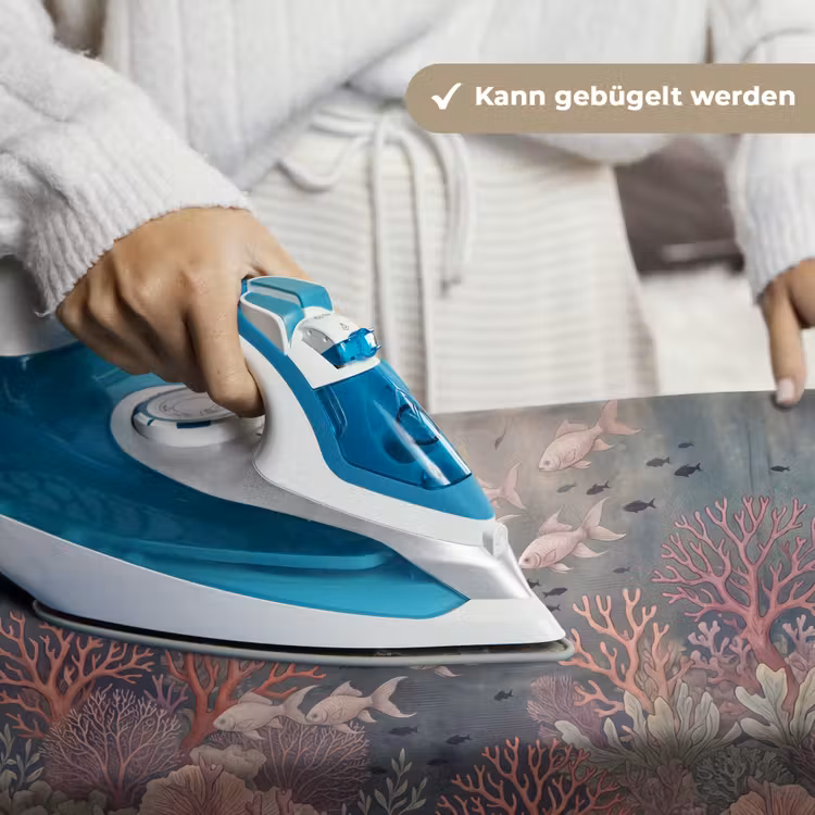 Vis - Koraal - Onderwater - Illustratie - Vintage Wandkleed katoen klein -tsfeer9_DE