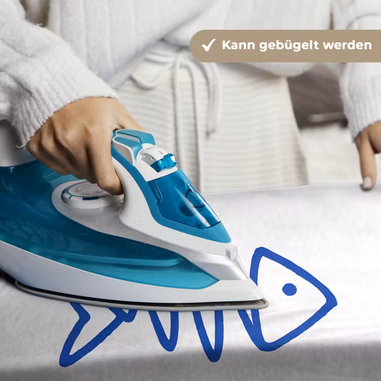 Vis - Minimalistisch - Blauw - Lijn Wandkleed katoen klein -tsfeer9_DE