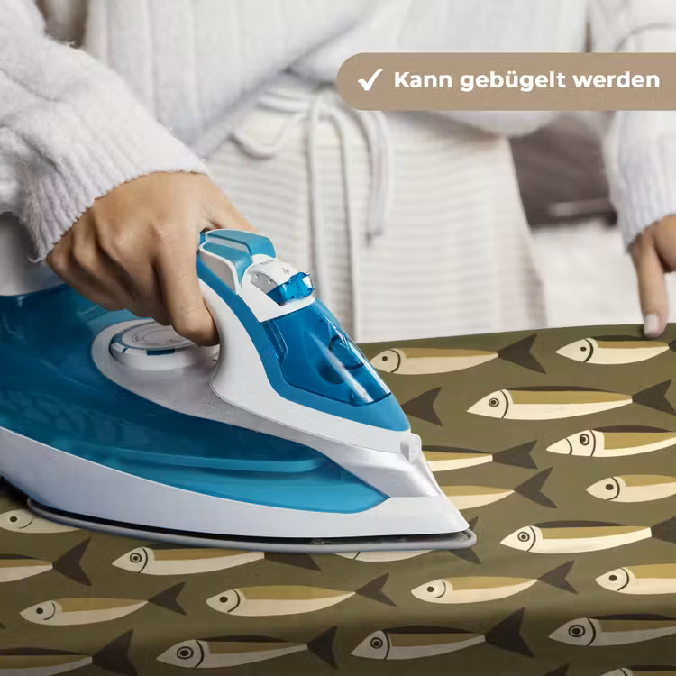 Vis - Patroon - Groen Wandkleed katoen klein 269 -tsfeer9_DE