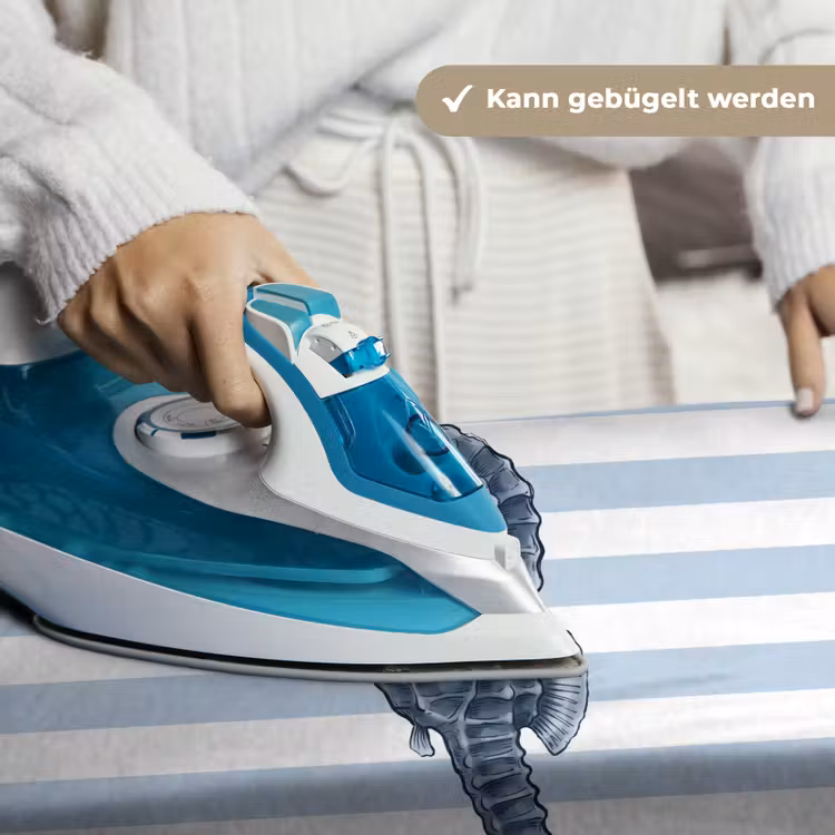 Vis - Oceaan - Illustratie - Blauw - Strepen Wandkleed katoen klein -tsfeer9_DE