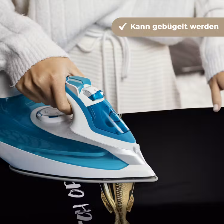 Vis - Zwart - Goud - Tekst Wandkleed katoen klein -tsfeer9_DE