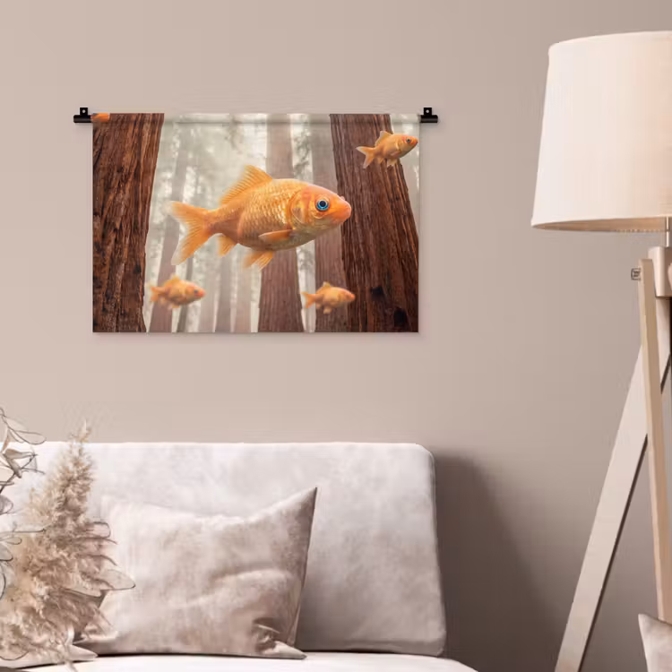 Wandteppich - Fisch – Wald – Fantasie — 2