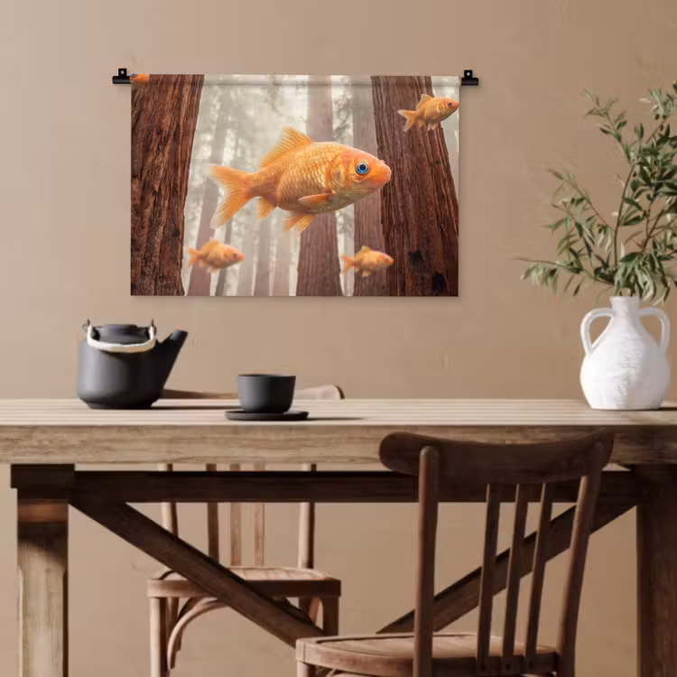 Wandteppich - Fisch – Wald – Fantasie — 3