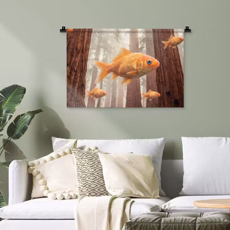 Wandteppich - Fisch – Wald – Fantasie — 4