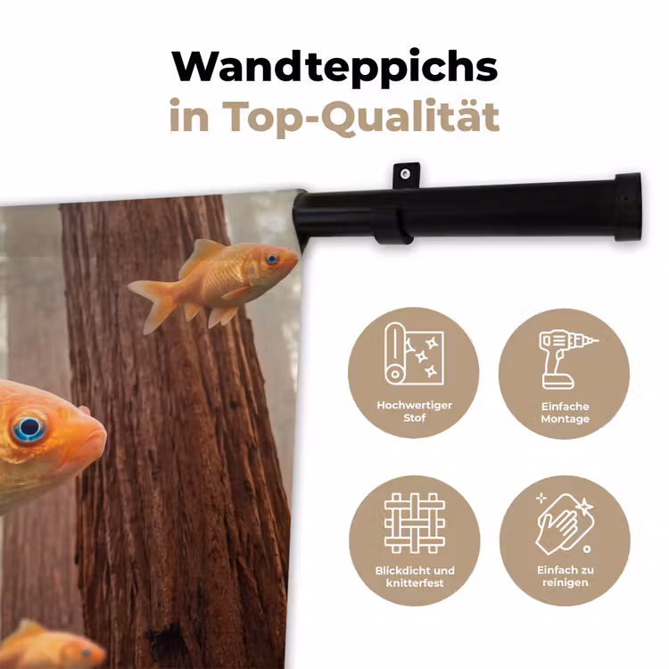 Wandteppich - Fisch – Wald – Fantasie — 7