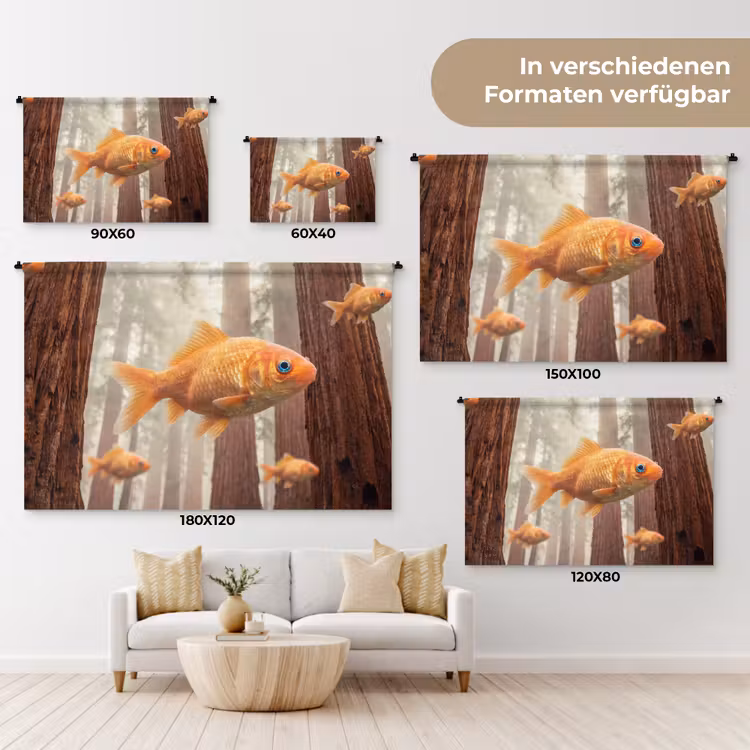 Wandteppich - Fisch – Wald – Fantasie — 8