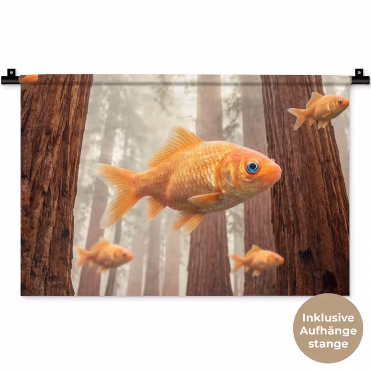 Wandteppich - Fisch – Wald – Fantasie — 9