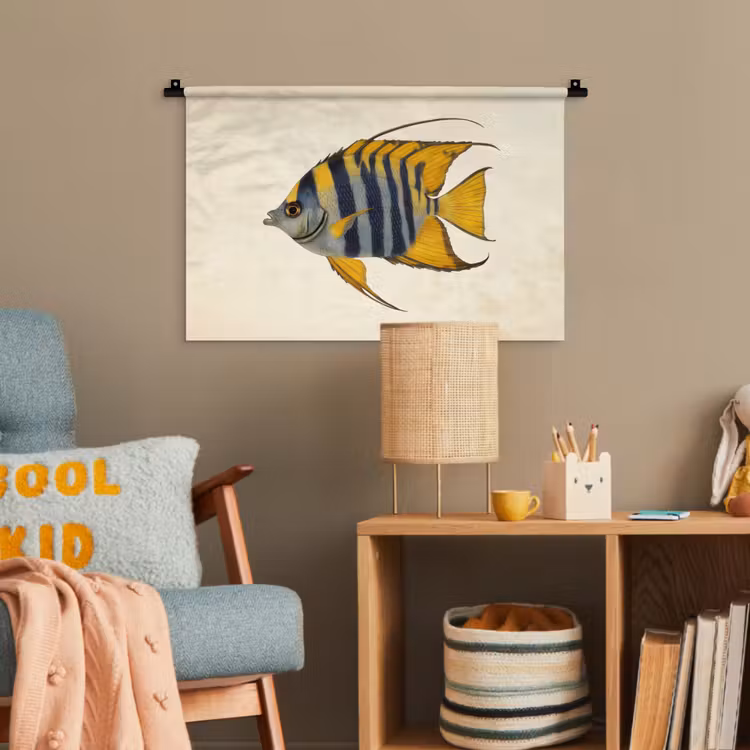Vis - Sierlijk - Vinnen - Illustratie Wandkleed katoen klein -wsfeer4_kind