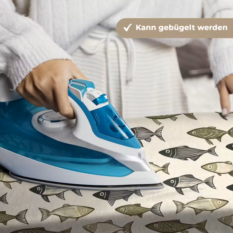 Vissen - Klassiek - Groen Wandkleed katoen klein 269 -tsfeer9_DE