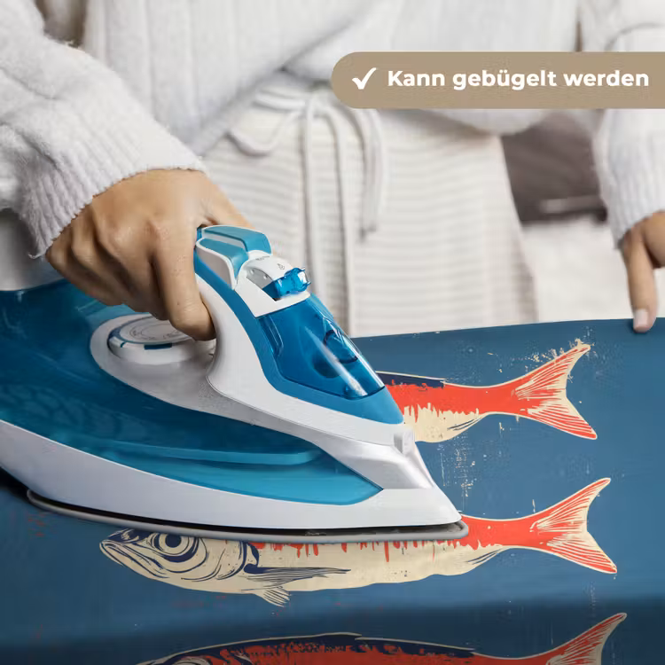 Vissen - Rood - Blauw Wandkleed katoen klein -tsfeer9_DE
