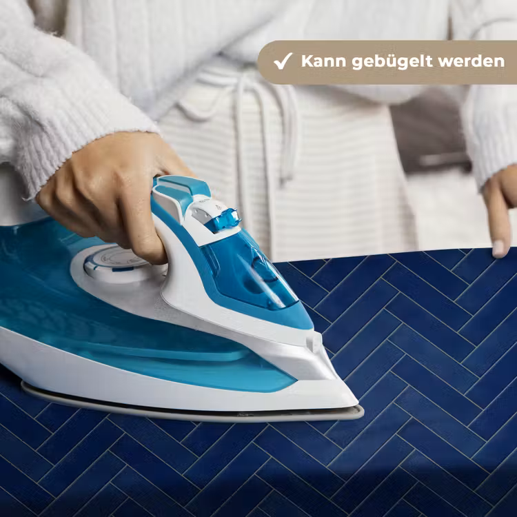 Visgraat - Wandtegel - Donkerblauw - Navy Blue Wandkleed katoen klein 269 -tsfeer9_DE