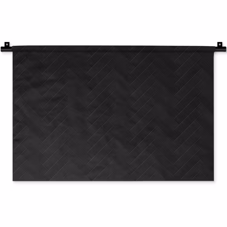 Visgraat - Wandtegel - Mat - Zwart Wandkleed katoen klein 269 -zz3d