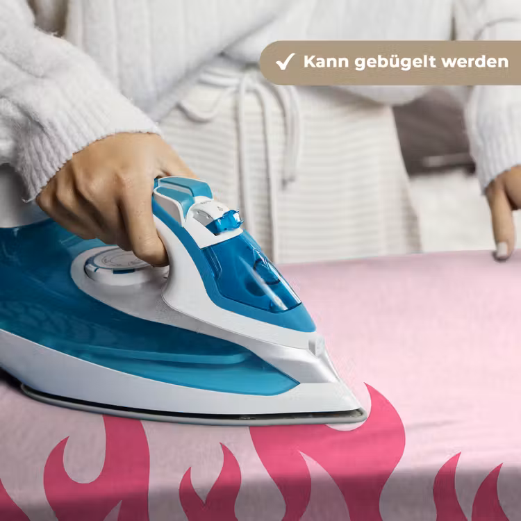 Vlammen - Patroon - Abstract - Modern - Roze Wandkleed katoen klein -tsfeer9_DE