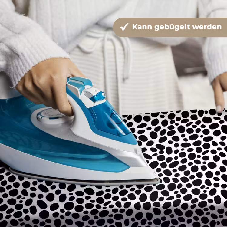 Vlekken - Zwart - Wit Wandkleed katoen klein 269 -tsfeer9_DE