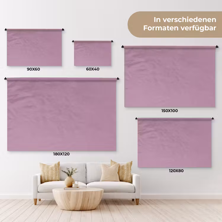 Lilac - Paars - Mauve Wandkleed katoen klein 269 -tsfeer8_DE