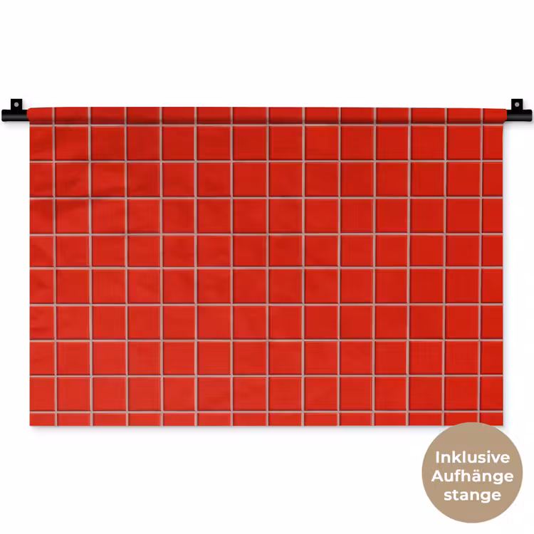Tegel - Patroon - Kersen - Rood Wandkleed katoen klein 269 -t3d_DE