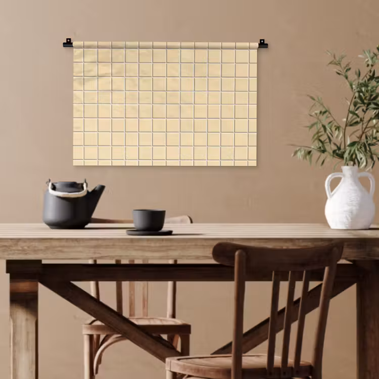 Tegels - Patroon - Crème Wandkleed katoen klein 269 -sfeer6