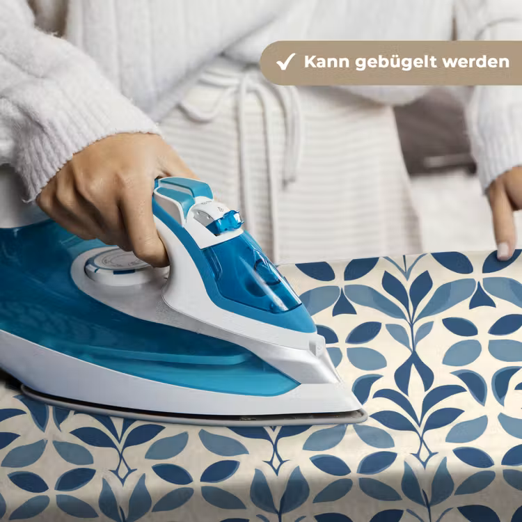 Flora - Modern - Blauw Wandkleed katoen klein 269 -tsfeer9_DE