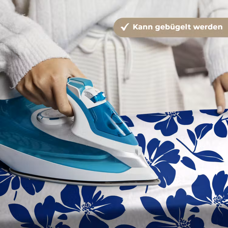 Floraal - Modern - Blauw Wandkleed katoen klein 269 -tsfeer9_DE