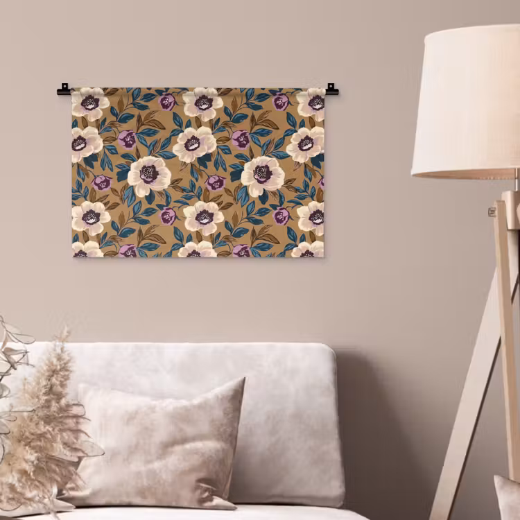 Floraal - Stilleven - Kleurrijk Wandkleed katoen klein 269 -sfeer4