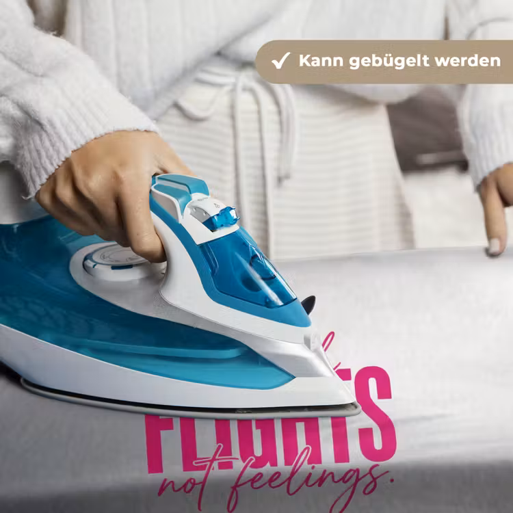 Catch flights not feelings - Vliegtuig - Roze Wandkleed katoen klein -tsfeer9_DE