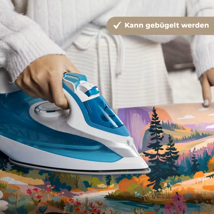 Rivier - Vallei vol bloemen - Levendig Wandkleed katoen klein -tsfeer9_DE