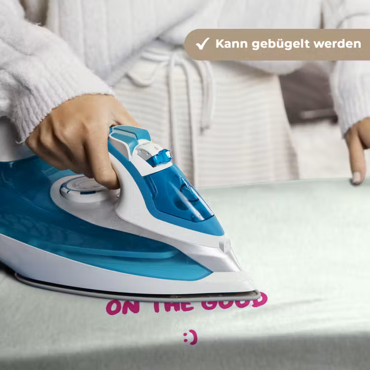 Focus - Beige - Roze - Smiley Wandkleed katoen klein -tsfeer9_DE