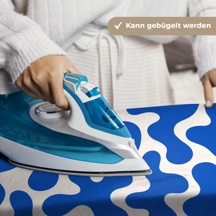 Vormen - Abstract - Blauw - Golven Wandkleed katoen klein -tsfeer9_DE