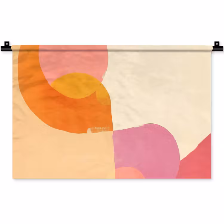 Vormen - Abstract - Kleurrijk Wandkleed katoen klein -zz3d