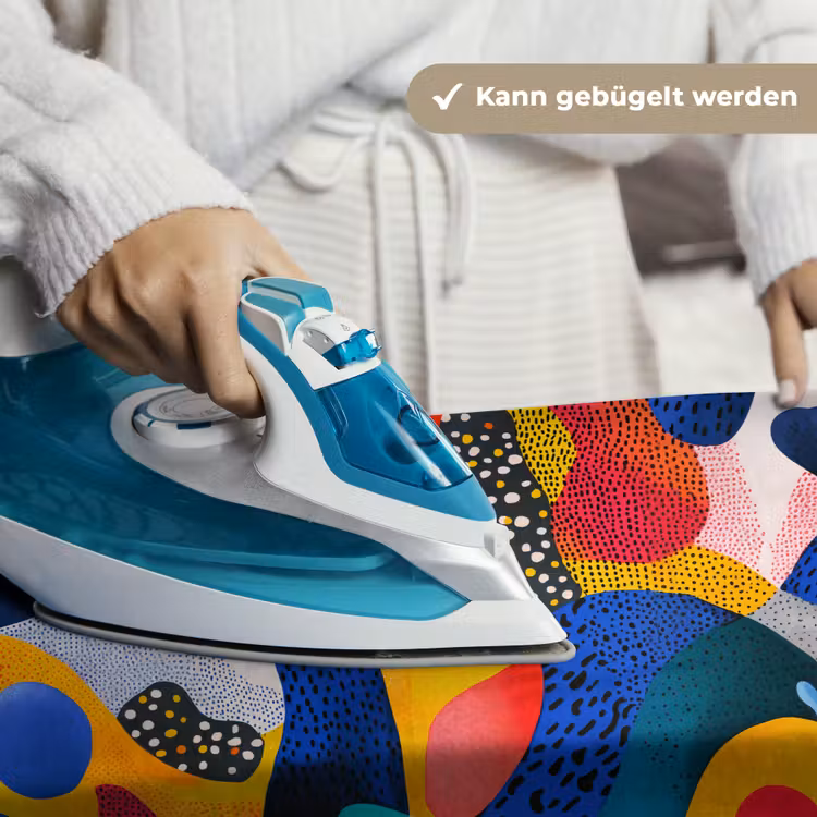 Vormen - Abstract - Stippels - Blauw Wandkleed katoen klein -tsfeer9_DE