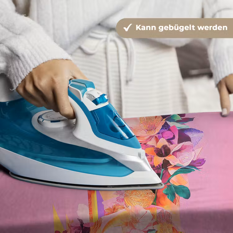 Vrouw - Bloemen - Paars - Abstract Wandkleed katoen klein -tsfeer9_DE
