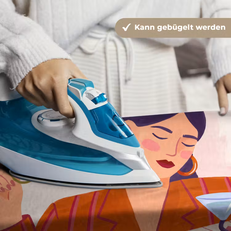 Vrouw - Bril - Cocktail - Illustratie - Modern Wandkleed katoen klein -tsfeer9_DE