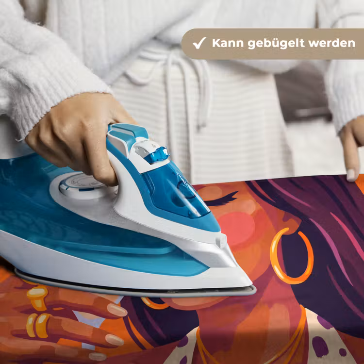 Vrouw - Champagne - Feest - Modern - Oranje Wandkleed katoen klein -tsfeer9_DE