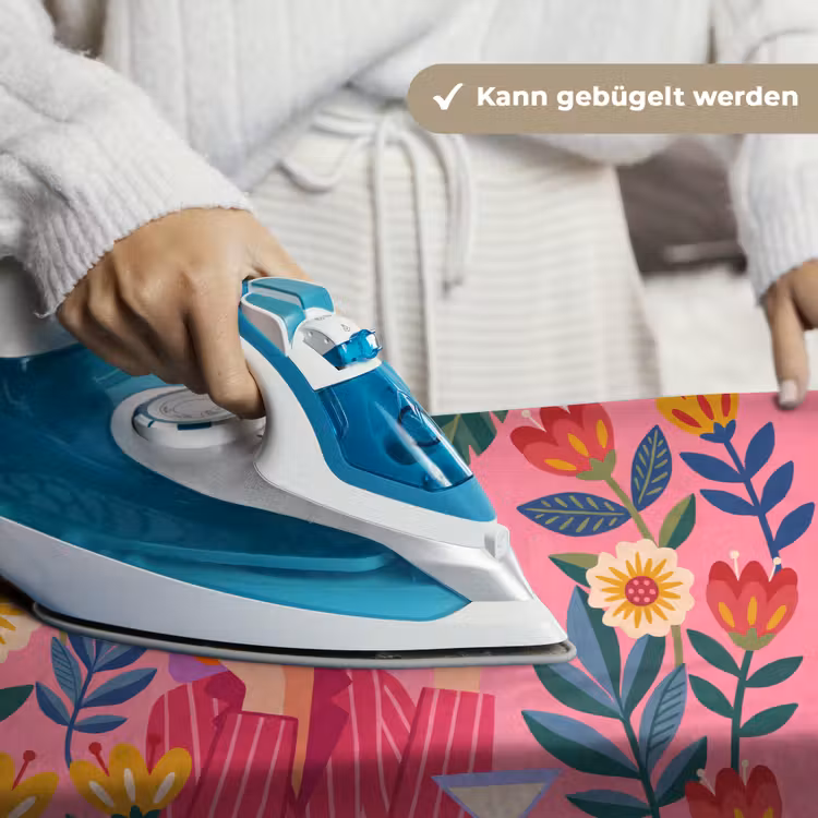 Vrouw - Cocktail - Bloemen - Modern - Roze Wandkleed katoen klein -tsfeer9_DE
