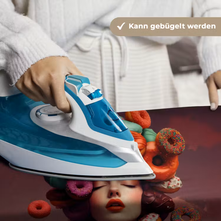 Vrouw - Donuts - Kleurrijk Wandkleed katoen klein -tsfeer9_DE